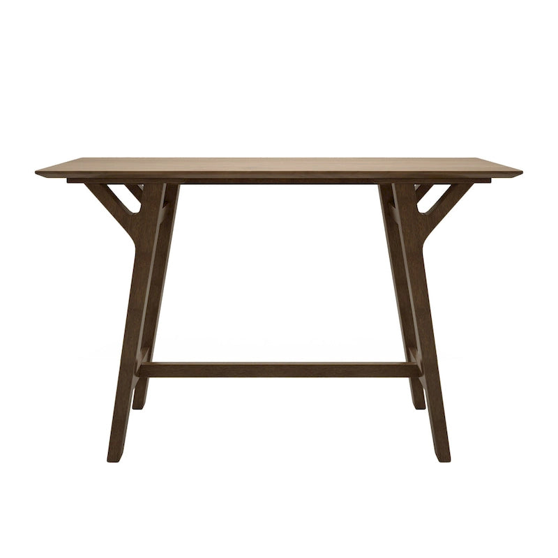 Console en noyer gris de style Mid-Century, 1 pièce