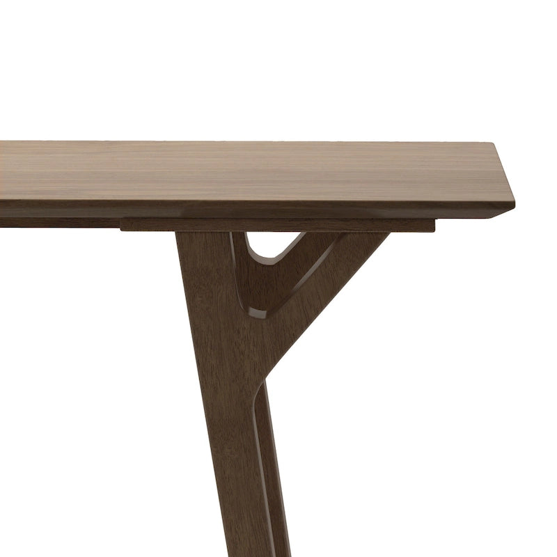 Console en noyer gris de style Mid-Century, 1 pièce