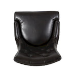 Chaises de salle à manger capitonnées contemporaines marron et expresso, lot de 4