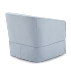 Fauteuil pivotant en lin/bleu ciel, 1 place