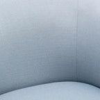 Fauteuil pivotant en lin/bleu ciel, 1 place