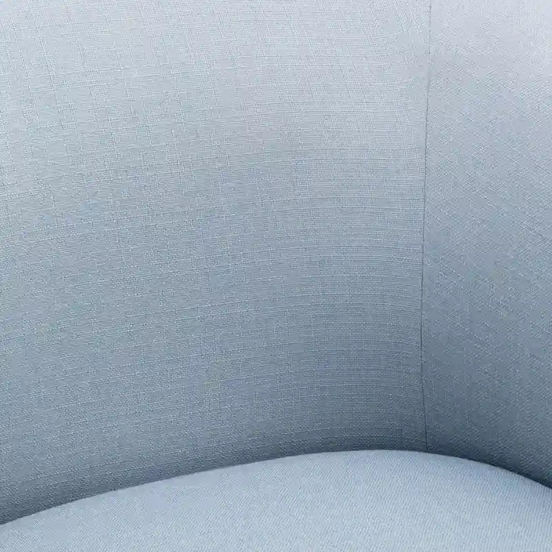 Fauteuil pivotant en lin/bleu ciel, 1 place