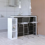 Tabouret de comptoir en métal filaire, blanc/noir et chrome/or, siège unique – Hauteur 66 cm