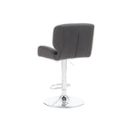 Tabouret de bar réglable pivotant en similicuir blanc/gris/chocolat/noir, à l'unité