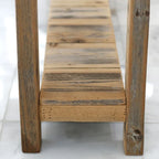 Console minimaliste en bois de récupération brun naturel, 1 pièce