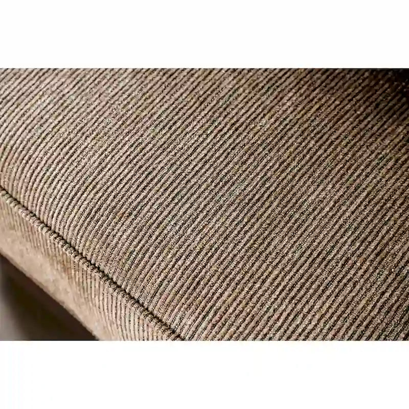 Causeuse 2 places traditionnelle en similicuir marron