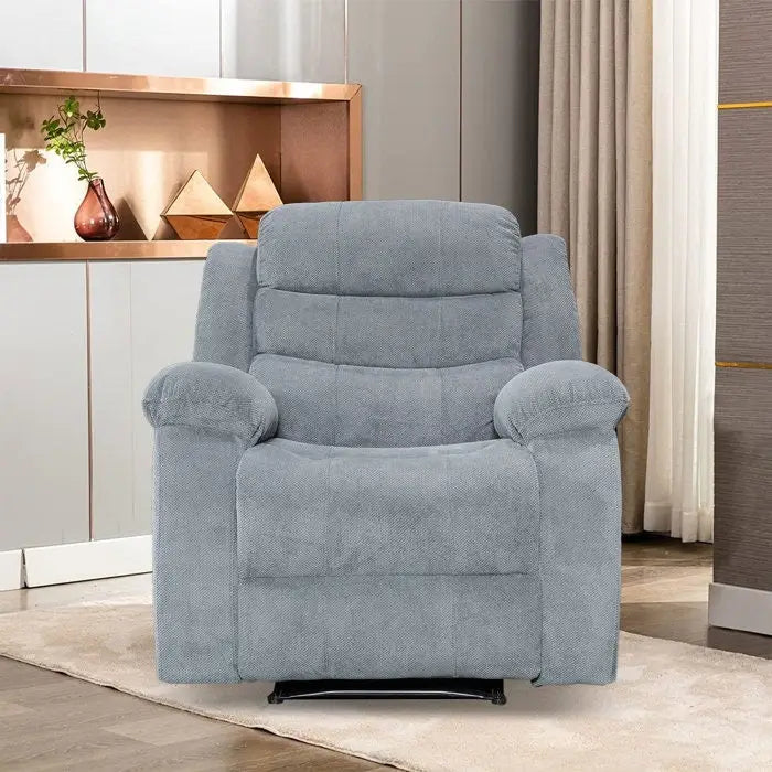 Fauteuil inclinable individuel avec massage et chaleur – Chenille/Velours, plusieurs coloris