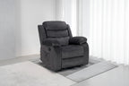 Fauteuil inclinable individuel avec massage et chaleur – Chenille/Velours, plusieurs coloris