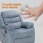Fauteuil inclinable individuel avec massage et chaleur – Chenille/Velours, plusieurs coloris