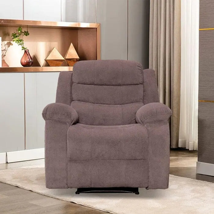 Fauteuil inclinable individuel avec massage et chaleur – Chenille/Velours, plusieurs coloris