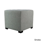 Pouffe carré capitonné 4 boutons, 1 place - Anthracite / Fauve / Gris / Sarcelle