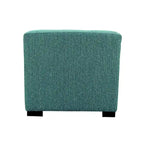 Pouffe carré capitonné 4 boutons, 1 place - Anthracite / Fauve / Gris / Sarcelle