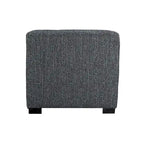 Pouffe carré capitonné 4 boutons, 1 place - Anthracite / Fauve / Gris / Sarcelle