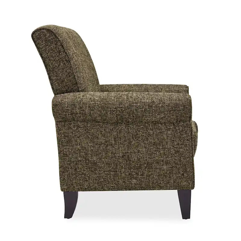 Fauteuil d'appoint à accoudoirs arrondis – Chenille/Tweed, 1 place, plusieurs coloris