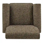 Fauteuil d'appoint à accoudoirs arrondis – Chenille/Tweed, 1 place, plusieurs coloris