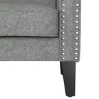 Fauteuil d'appoint à accoudoirs arrondis – Chenille/Tweed, 1 place, plusieurs coloris