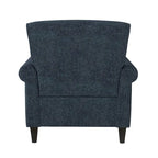 Fauteuil d'appoint à accoudoirs arrondis – Chenille/Tweed, 1 place, plusieurs coloris