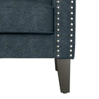 Fauteuil d'appoint à accoudoirs arrondis – Chenille/Tweed, 1 place, plusieurs coloris