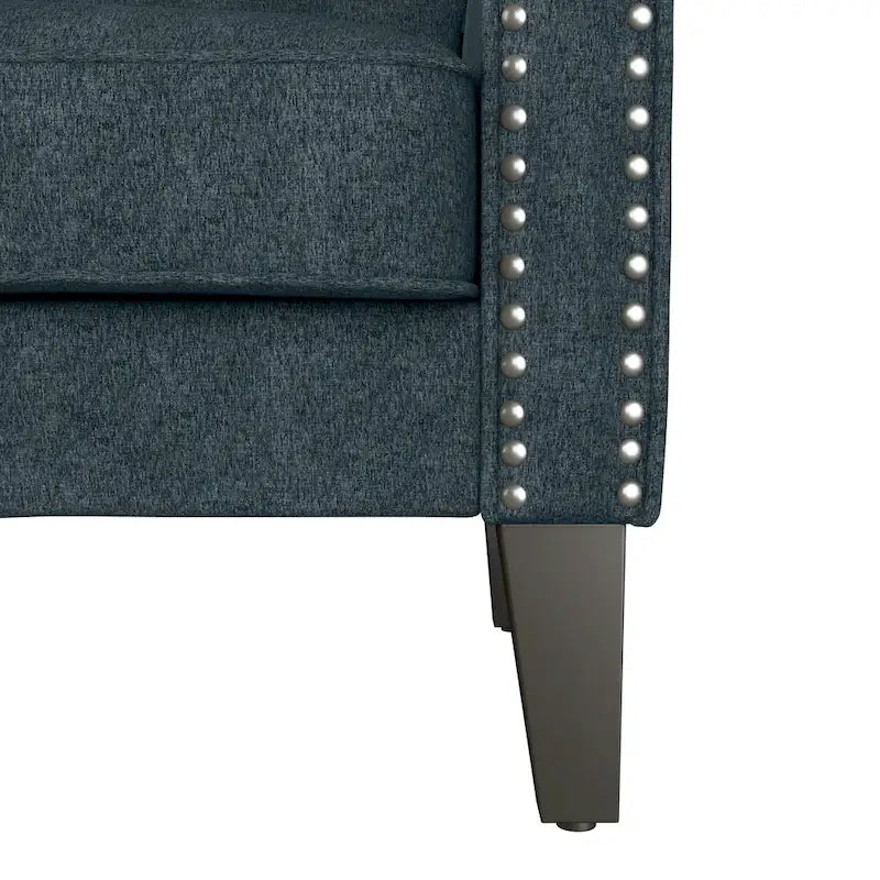 Fauteuil d'appoint à accoudoirs arrondis – Chenille/Tweed, 1 place, plusieurs coloris