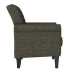 Fauteuil d'appoint à accoudoirs arrondis – Chenille/Tweed, 1 place, plusieurs coloris