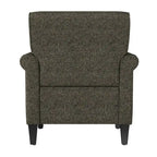 Fauteuil d'appoint à accoudoirs arrondis – Chenille/Tweed, 1 place, plusieurs coloris