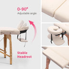 Table de massage pliante portable rose / bordeaux / crème / fuchsia / noire avec étui, simple
