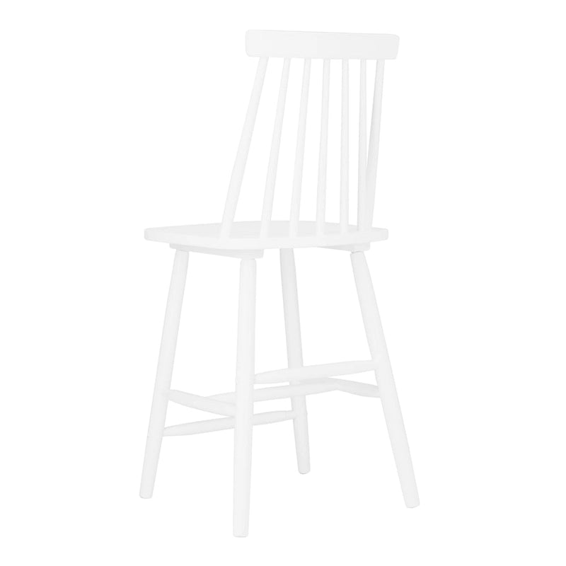 Tabouret de comptoir de ferme à dossier fuseau, noir/blanc/gris/naturel, lot de 2