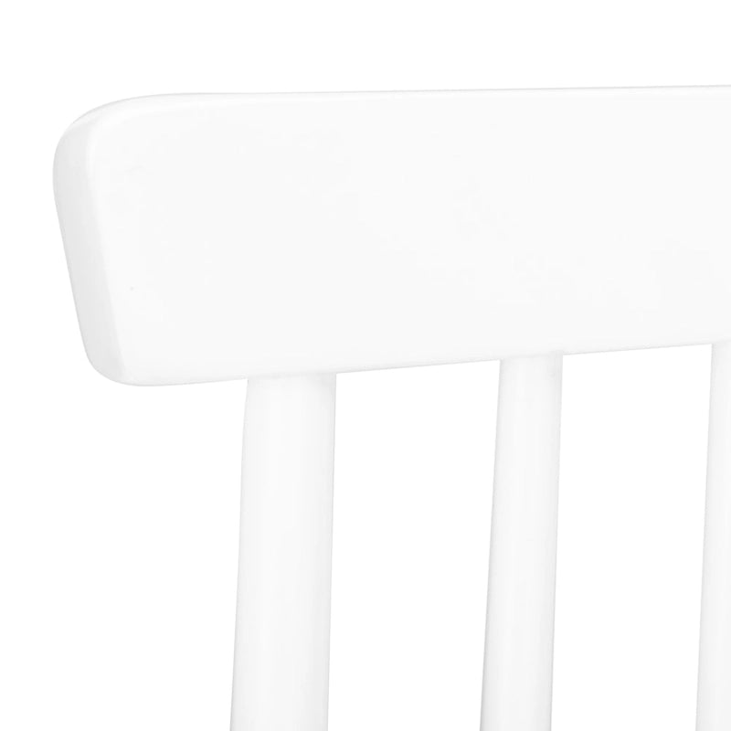 Tabouret de comptoir de ferme à dossier fuseau, noir/blanc/gris/naturel, lot de 2