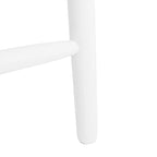 Tabouret de comptoir de ferme à dossier fuseau, noir/blanc/gris/naturel, lot de 2