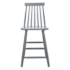 Tabouret de comptoir de ferme à dossier fuseau, noir/blanc/gris/naturel, lot de 2