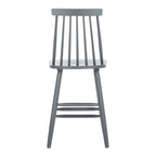 Tabouret de comptoir de ferme à dossier fuseau, noir/blanc/gris/naturel, lot de 2