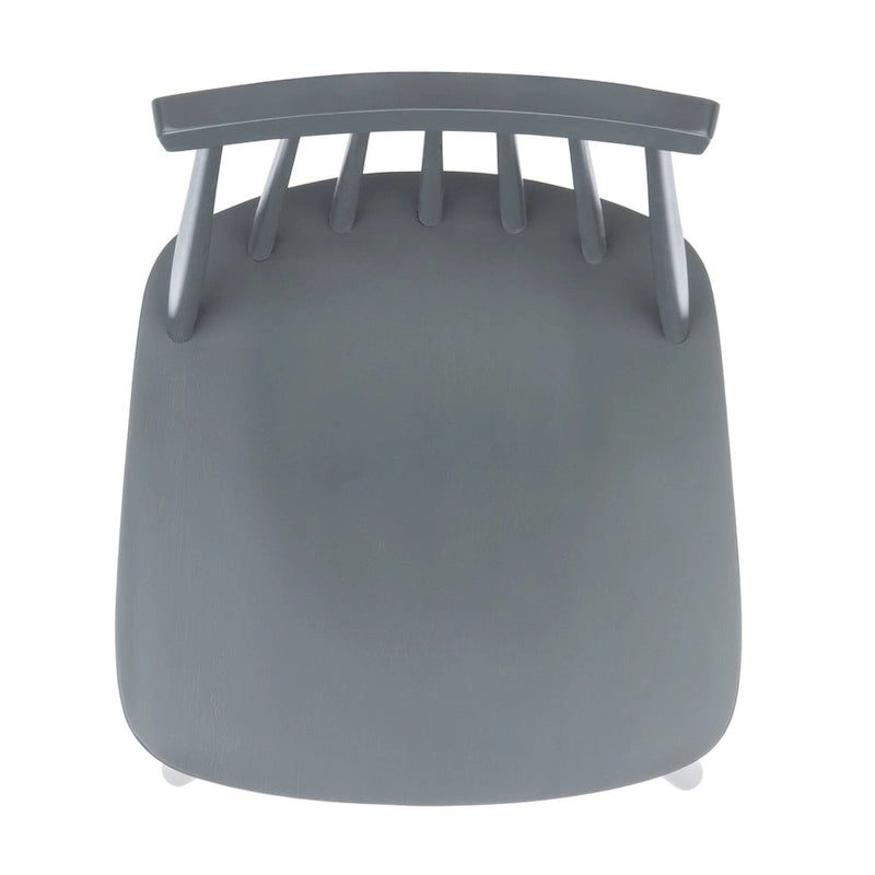 Tabouret de comptoir de ferme à dossier fuseau, noir/blanc/gris/naturel, lot de 2