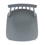 Tabouret de comptoir de ferme à dossier fuseau, noir/blanc/gris/naturel, lot de 2
