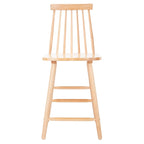 Tabouret de comptoir de ferme à dossier fuseau, noir/blanc/gris/naturel, lot de 2