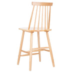 Tabouret de comptoir de ferme à dossier fuseau, noir/blanc/gris/naturel, lot de 2