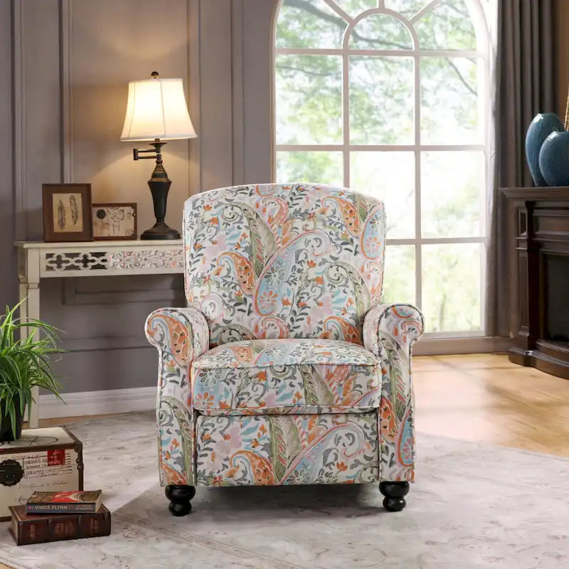 Fauteuil inclinable à pousser – Multicolore, une place