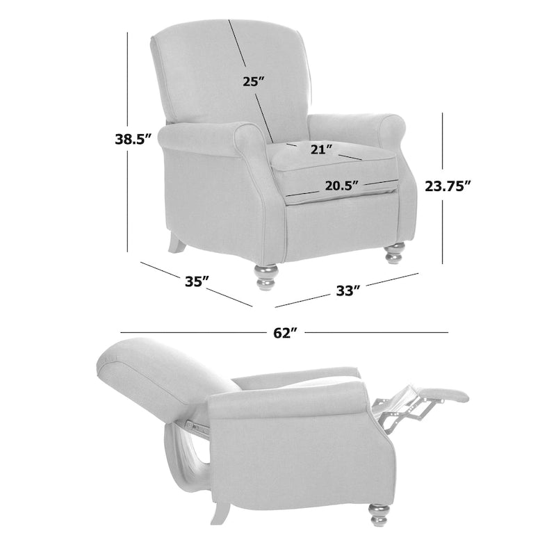 Fauteuil inclinable à pousser – Multicolore, une place