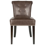 Chaise de salle à manger, Beige/Brun antique/Taupe/Gris/Gris huître, Rembourrée, Lot de 2