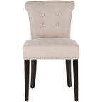 Chaise de salle à manger, Beige/Brun antique/Taupe/Gris/Gris huître, Rembourrée, Lot de 2