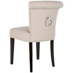 Chaise de salle à manger, Beige/Brun antique/Taupe/Gris/Gris huître, Rembourrée, Lot de 2