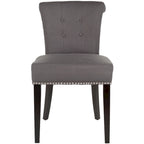 Chaise de salle à manger, Beige/Brun antique/Taupe/Gris/Gris huître, Rembourrée, Lot de 2