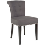 Chaise de salle à manger, Beige/Brun antique/Taupe/Gris/Gris huître, Rembourrée, Lot de 2