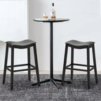 Gymax Lot de 2 tabourets de bar selle chaises de cuisine hauteur bar avec caoutchouc