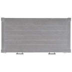 Table basse à étagère inférieure à 2 tiroirs – Blanc vieilli / Gris délavé / Noir / Marron