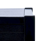 Table basse à étagère inférieure à 2 tiroirs – Blanc vieilli / Gris délavé / Noir / Marron