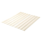 Lattes de lit en bois recouvertes de tissu beige – Lit simple/double/Queen/King, 1 personne