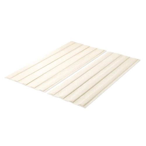 Lattes de lit en bois recouvertes de tissu beige – Lit simple/double/Queen/King, 1 personne