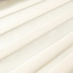 Lattes de lit en bois recouvertes de tissu beige – Lit simple/double/Queen/King, 1 personne