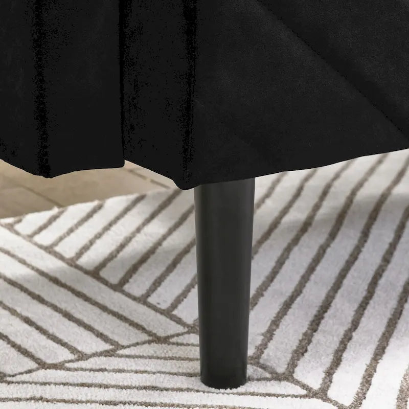 Canapé-lit convertible en velours beige / bleu / noir / gris / rose, dossier inclinable 6 positions, 2-3 places