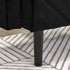 Canapé-lit convertible en velours beige / bleu / noir / gris / rose, dossier inclinable 6 positions, 2-3 places